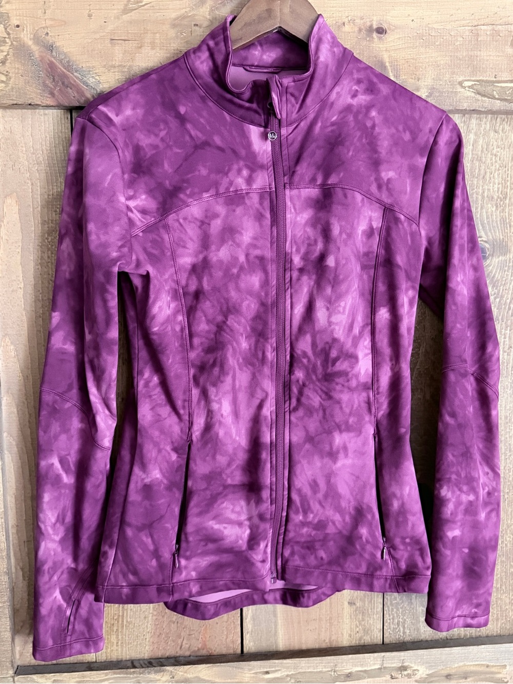Women's Purple Zip-Front Active Jacket